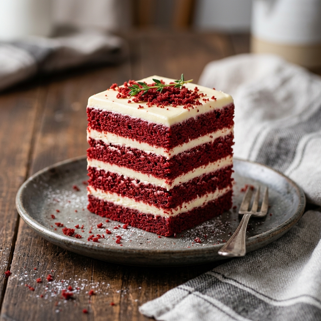 Red Velvet Mousse Cube