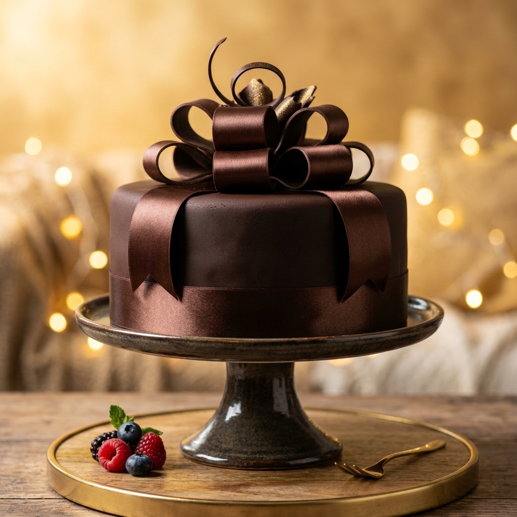 Chocolate Satin Ribbon