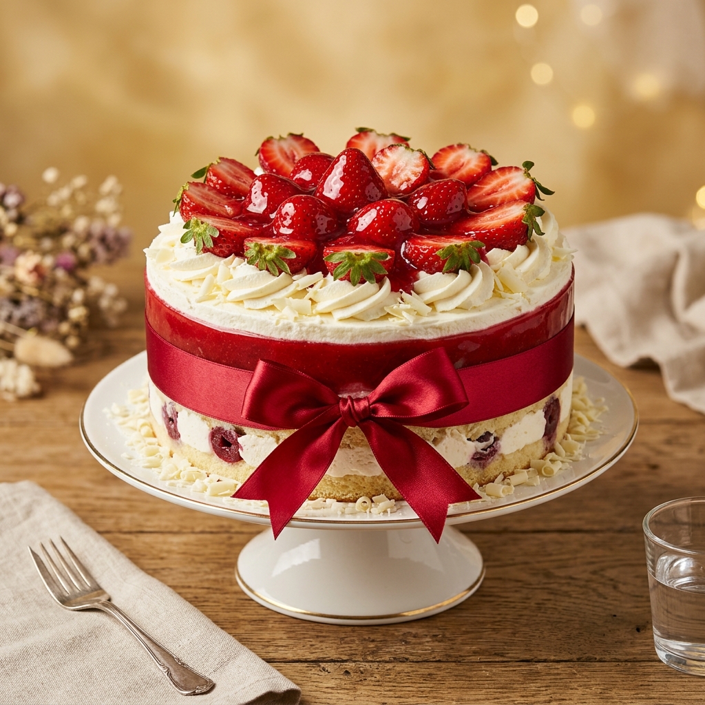 Strawberry Glaze Ribbon