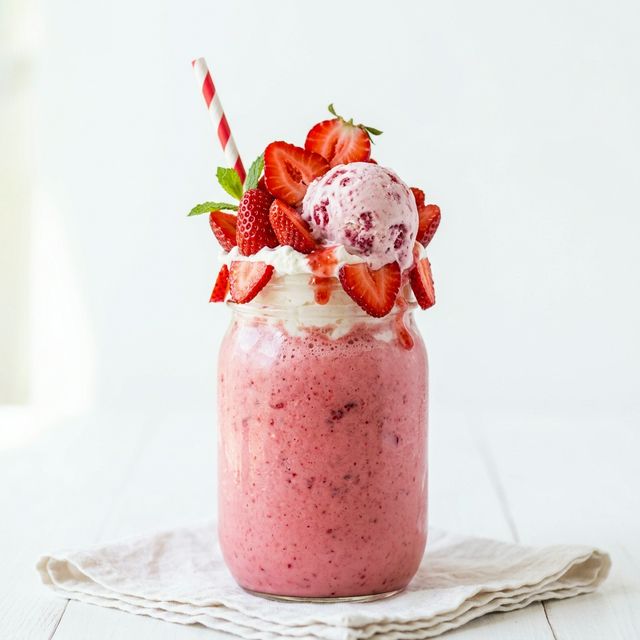 Strawberry with Ice Cream